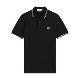 Stone Island Polo Shirts, male, Blue, Size: S SS Polo