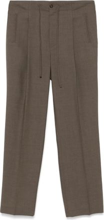 Frenken Pantaloni mélange in lana - Marrone