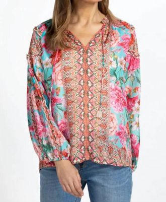 Johnny Was Rose Narcisa Blouse In Multi