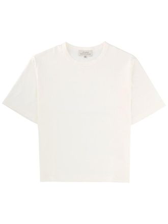 STUDIO NICHOLSON White Solid Crew Neck T-Shirt