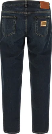 Dolce & Gabbana Mens Blue Cotton Skinny Jeans Clothing