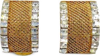 Balenciaga Orecchini con cristalli anni 80 - Oro