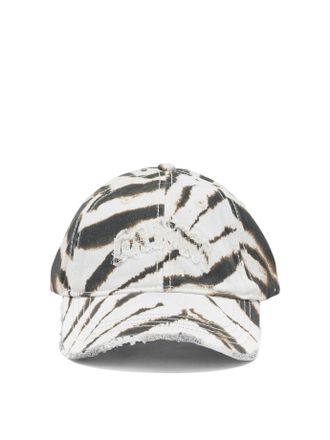 Ganni Zebra Baseballkappe