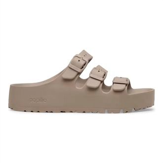 Birkenstock Womens Florida Iii Flex Platform Eva Sandal In Gray Taupe