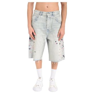 Purple Denim Shorts, male, Blue, Size: W30 Vintage Shorts