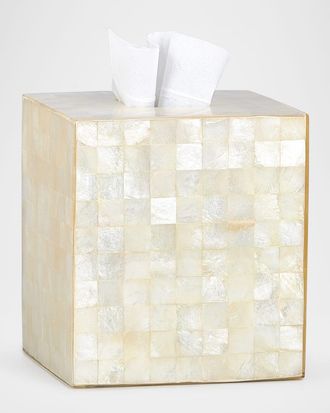 Labrazel Capiz Ivory Tissue Box Cover