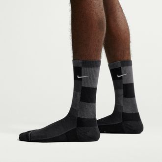 Nike Unisex Everyday Elevated Crew Socks (1 Pair) in Grey | IQ5088-060