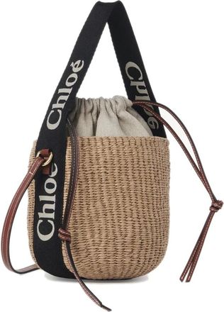 Chlo&eacute; Bolso Cesta Woody Peque&ntilde;o - Bags - Mujer - Beige - ONE SIZE