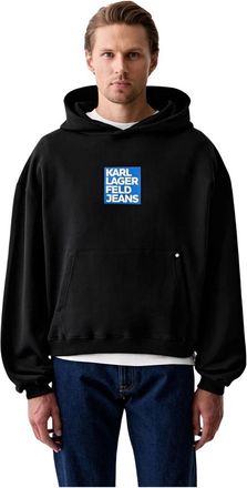 Karl Lagerfeld Box Logo Hoodie - Heren - Hoodies - Zwart - XL - Katoen - Hoodies & sweatvesten