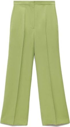 Mango Straight Leg Suit Pants in Lime Green at Nordstrom Rack, Size 6
