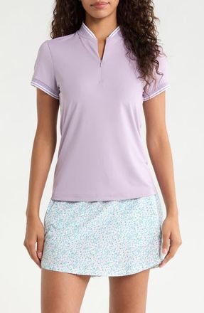 Swannies Tara Half Zip Top in Lavender Frost at Nordstrom, Size Xx-Large