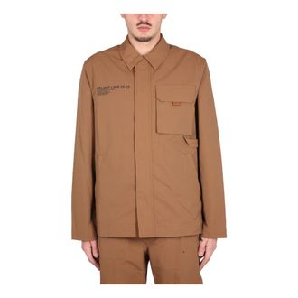Helmut Lang Light Jackets, male, Beige, Size: S Utility Jacket