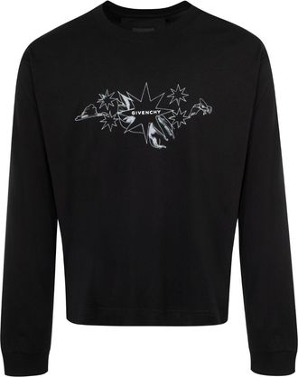 Givenchy Tarot print T-shirt - men - Cotton - S - Black