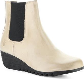 FLY London Orfu Wedge Chelsea Boot in 004 Taupe at Nordstrom, Size 41
