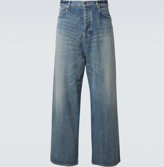 Balenciaga Distressed wide-leg jeans