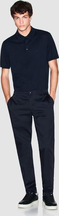 A|X Armani Exchange Mens UB101 Chinos in Dark Blue Cotton - Size 32W/32L