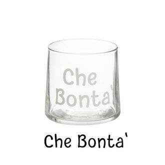 KASANOVA Coppetta vetro scritta Che bont&agrave; 220 ml