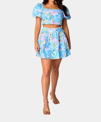BuddyLove Cutie Set Two Piece Top Skirt In Pastel Dream