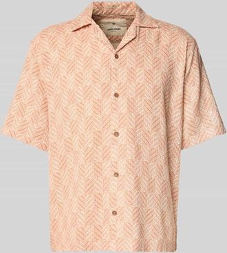 Jack & Jones Regular Fit Freizeithemd mit 1/2-Arm Modell BLUVINCENT in Orange, Gr&ouml;&szlig;e XL