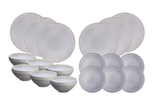 Bj&ouml;rn Borg Juego de vajilla STONE - 18 Piezas - Gris luna