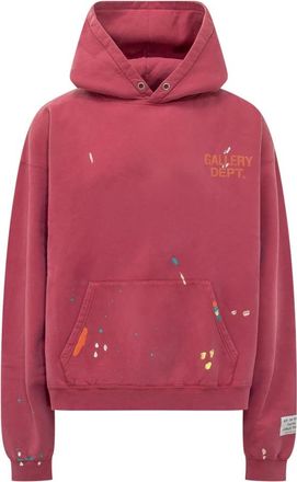 Gallery Dept. Paint Logo Hoodie - Heren - Hoodies - Rood - S - Katoen - Hoodies & sweatvesten