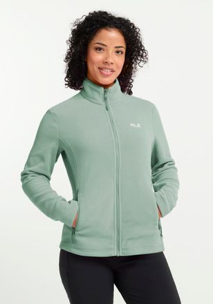 Jack Wolfskin Fleecejacke JACK WOLFSKIN TAUNUS 100 FZ W, Damen, Gr. L (42/44), gr&uuml;n zinnia, Obermaterial: 100% Polyester. Futter: 100% Polyester, normal, Jacken Fle
