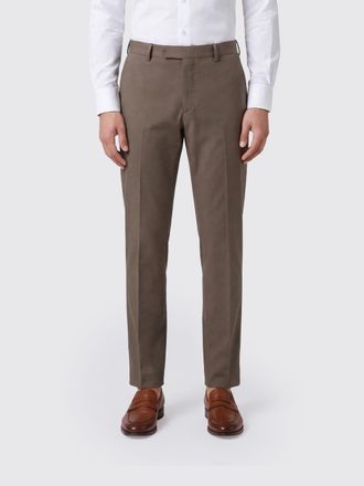 Pantaloni Torino Slim Fit Trousers in Virgin Wool with an Off-Center Closure