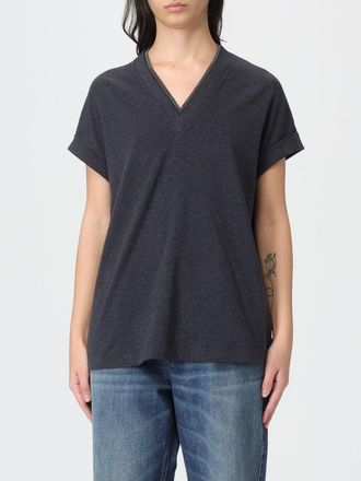 Brunello Cucinelli T-Shirt BRUNELLO CUCINELLI Woman color Grey
