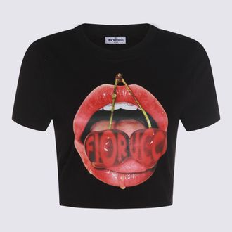 Fiorucci Black Cotton T-Shirt