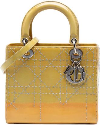 Dior Pre-owned Dior Medium Ombre Patent Cannage Lady Dior Ladies X5LZ7JTP5XJO2SDC