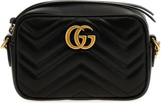 Gucci Black GG marmont 2.0 crossbody bag