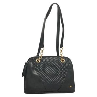 Bally Tweedehands leren handtassen - Dames - Pre-owned - Zwart - Maat: ONE Size Leer
