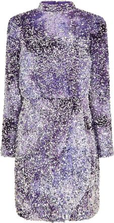 HUGO BOSS Womens Dailettes Mini Dress in Open Purple - Size 14 UK