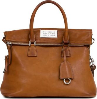 Maison Margiela Brown 5AC Loved To Death Medium Satchel