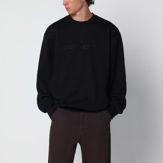 Carhartt Work in Progress Felpa Carhartt nera in misto cotone