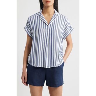 Beach Lunch Lounge Deni Stripe Shirt in Barrier Island at Nordstrom, Size X-Large