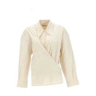 Christophe Lemaire Shirts, female, Beige, Size: S Twisted Shirt, 38 W FR