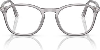 Persol 0po3007v Translucent Acetate Eyeglasses with Smoky Grey Tint