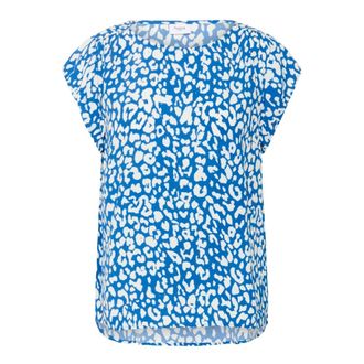 Saint Tropez BlancaSZ Adele SS Top - Dames - Tops - Blauw - Maat: S Viscose