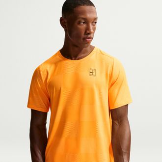 Nike Mens Court Advantage Dri-FIT Tennis Top in Orange | IB1064-845