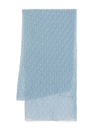 スカーフ ERMANNO SCERVINO Woman Scarf Gnawed Blue D462R301QEL 74139 Ermanno Scervino Scarf ERMANNO SCERVINO Woman color Gnawed