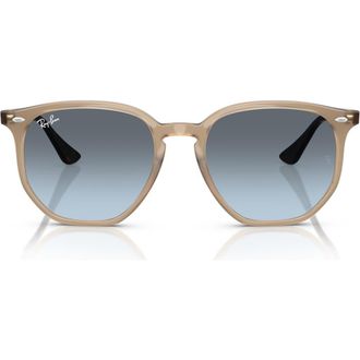 Ray-Ban 54mm Gradient Round Sunglasses in Blue Grad at Nordstrom