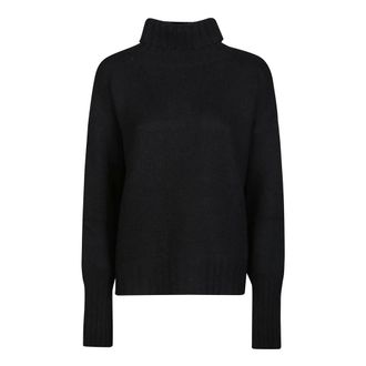 Aragona Turtle Neck Maxi Sweater - Dames - Cashmere truien - Zwart - XS - Kasjmier - Truien & Vesten