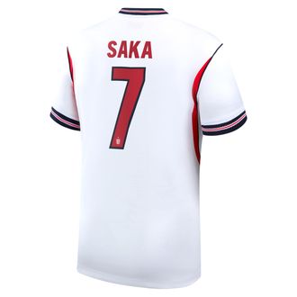 Nike Bukayo Saka England National Team 2026 Stadium Home Nike Mens Dri-FIT Soccer Jersey in White | NN203948200-ENG