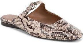 Naturalizer Apple Mary Jane Mule in Beige Snake Print Faux Leather at Nordstrom Rack, Size 8.5