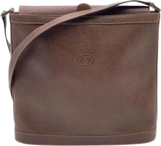 Gucci Pre-owned Cross Body Bags, female, Brown, Size: ONE SIZE Pre-owned Bucket Shoulder Bag