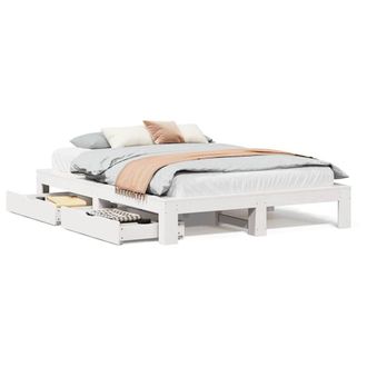 Berkfield Home Bed Frame without Mattress White 140x200 cm Solid Wood Pine