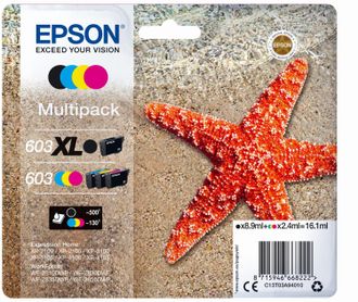 OEM Epson 603 Xl Cartucho De Tinta 1 Pieza(s) Original Alto Rendimiento (xl) Negro, Cian, Magenta, Amarillo
