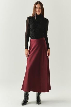 Exquise Justice A Line Midi Skirt in Red at Nordstrom, Size X-Small