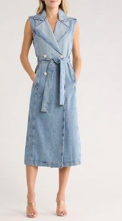 DL1961 Sleeveless Denim Trench Coat in Daydream at Nordstrom Rack, Size X-Small